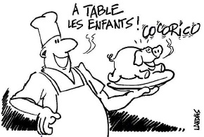 Dessin landais cl58 a table